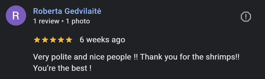 Google review screenshot