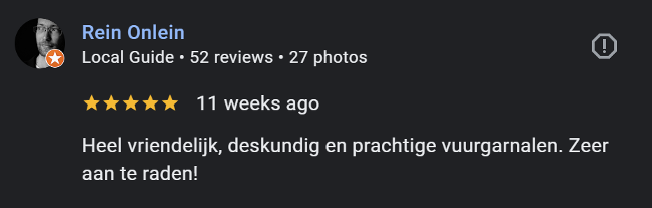 Google review screenshot